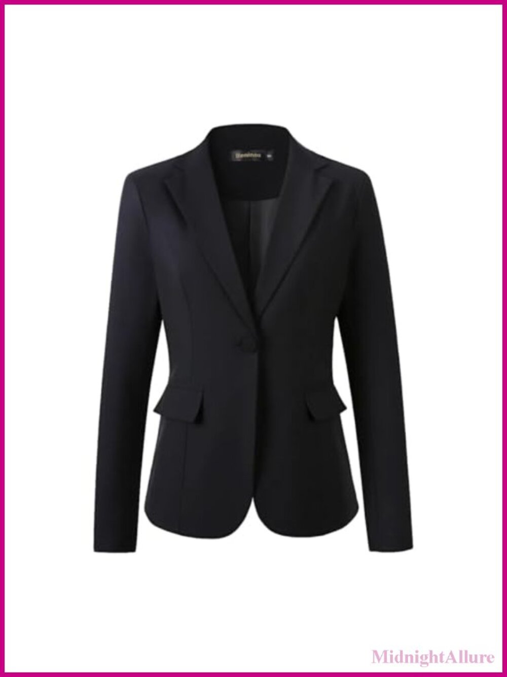 Womens Business Casual Blazer One Button Office Work Suit Jacket